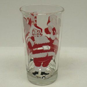 Boscul Vintage SANTA CLAUS 5 Inch High Peanut Butter Glass